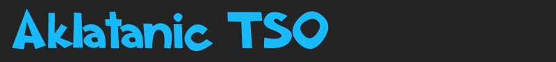 Aklatanic TSO font